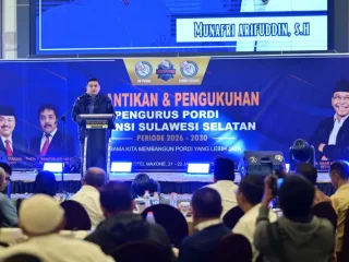 Wali Kota dan Wawali Makassar Hadiri Pelantikan PORDI Sulsel, IAS Resmi Jadi Ketua